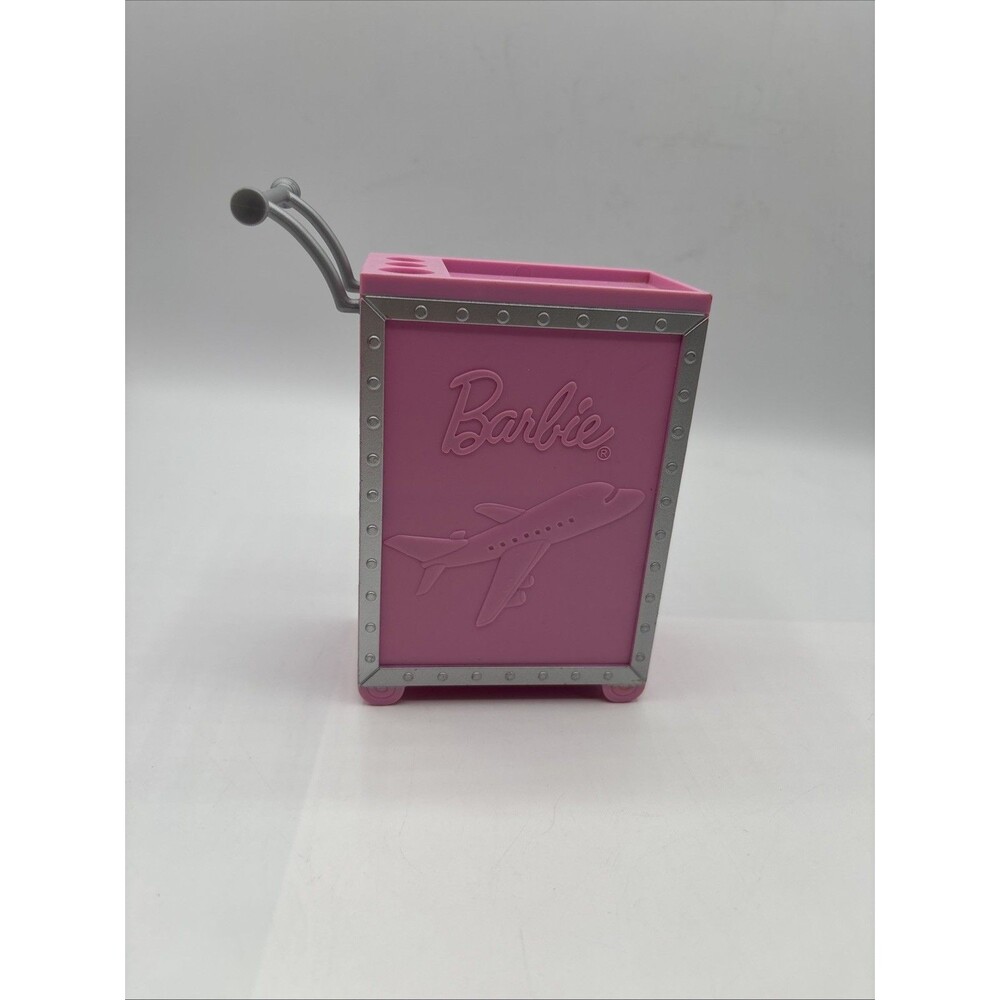 Mattel Barbie Airplane I can be flight attendant refreshment Cart 2012 Preowned